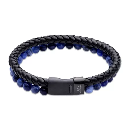 Unique & Co - Férfi bőr karkötő - B526BLUE