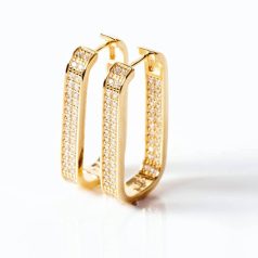 Sif Jakobs - Ezüst fülbevaló - E1064-CZ(YG) 