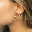 Sif Jakobs - Ezüst fülbevaló - E3008-(YG) 