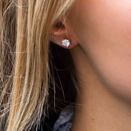 Sif Jakobs - Ezüst fülbevaló - E5MMRD-CZ(YG)