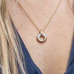 Sif Jakobs - Ezüst nyaklánc medállal - P2998-CZ(YG)2