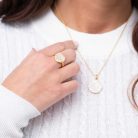 Sif Jakobs - Ezüst nyaklánc medállal - P3210-CZ(RG)-45